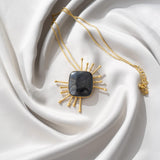 Iron Tiger Eye Pendant Chain ( Tiana Collection )