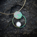 Abstract Coin and pearl necklace ( Coin Collection )