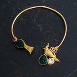 Statement Panchi Hasli necklace (Diksha Collection)