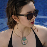Abstract Coin and pearl necklace ( Coin Collection )