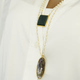 Neckpiece with an Agate stone pendant