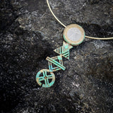Abstract Coin pendant necklace ( Coin Collection )