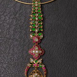 Beautiful Green and Pink Rajwada Style Hasli