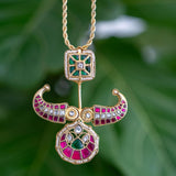 Unique South Indian Inspired pendant neckpiece