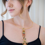 Stunning multi-colored Hasli necklace