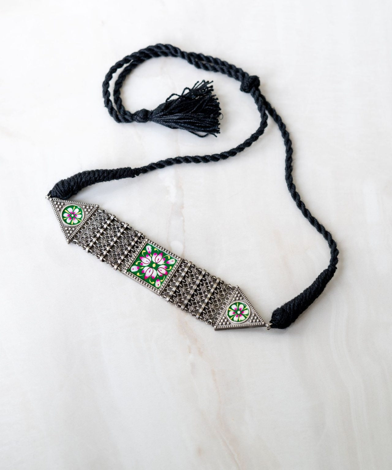 Intricate Enamel work Choker