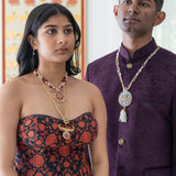 Unique South Indian Inspired pendant neckpiece