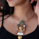 Handcrafted statement necklace ( Temple Collection)
