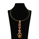 Stunning multi-colored Hasli necklace