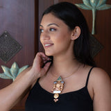 Handcrafted statement necklace ( Temple Collection)