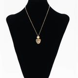 Citrine Stone and Kundan pendant neckpiece
