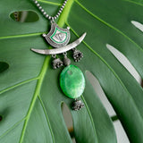 Green Agate Pendant necklace