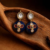Osaira Flower Bloom Lapis Lazuli Semi-Precious Stud Earrings
