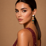 Majestic fusion earrings- Fiza collection