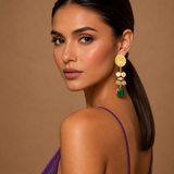 Majestic fusion earrings- Fiza collection