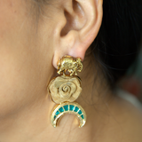Elegant floral fusion earrings - Fiza collection