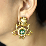 Lion flora earrings - Fiza collection