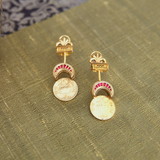 Crescent majestic fusion earrings - Fiza collection