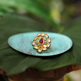 Regal Kundan Blomming Flower Ring