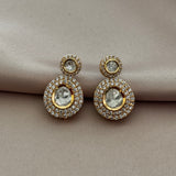 Radiant square with flower Pendant set