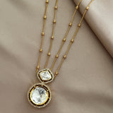 Kundan layered grace Pendant set