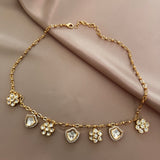Elegant floral kundan Pendant set
