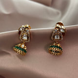 Kundan jhumki Pendant set