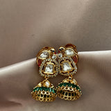 Kundan jhumki Pendant set