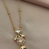 Kundan jhumki Pendant set