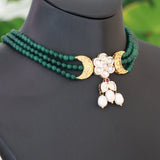 Red beaded aura choker