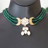 Red beaded aura choker