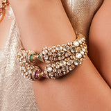Aurelia Kundan Starry Night Bangles
