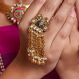 Long Chain Statement Finger Ring