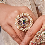 Pearl Round Finger Ring