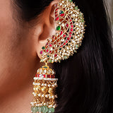 Temple Ear Cuff with Jumka