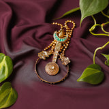 Long Chain Pendant with real stones
