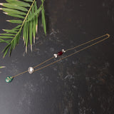 sleek and  lightweight chain  with turquoise stones: Isha Collection , Subtle Luxe Chain