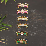 Emerald green Green Cuff style -Earring Stud collection
