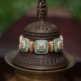 Imperial Kundan Heritage Bracelet with White Cultured Pearls