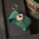 Italian Mesh Bracelet with Kundan and Stones Embellishments