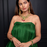 Navratna Heritage Long Earrings