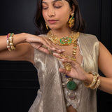 Aurelia Kundan Starry Night Bangles