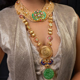 Gajagami Kundan Statement Long Necklace