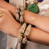 Imperial Elephant Kundan Heritage Bangles