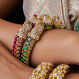 Imperial Elephant Kundan Heritage Bangles