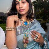 White Kundan Studed Bangels