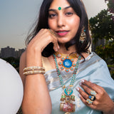 Turquoise Symphony Long Chain Necklace