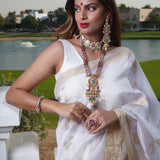3 Suns Kundan & Pearl Chain Choker