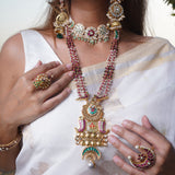 3 Suns Kundan & Pearl Chain Choker