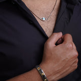 Dual stone butterfly bracelet